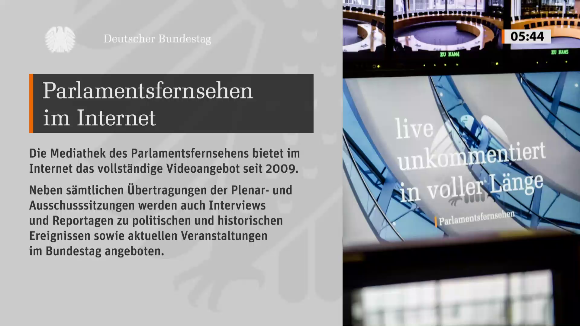 Watch Parlamentsfernsehen 3